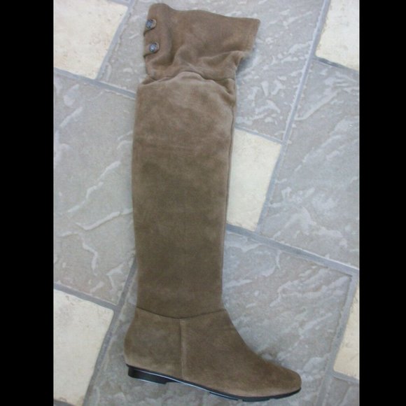 NEW CALVIN KLEIN TALL SUEDE BOOTS WOMENS 5.5